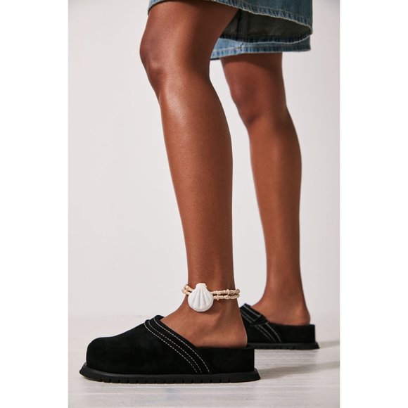 FREE PEOPLE Milo Everyday Mules / Black NIB - Picture 2 of 10